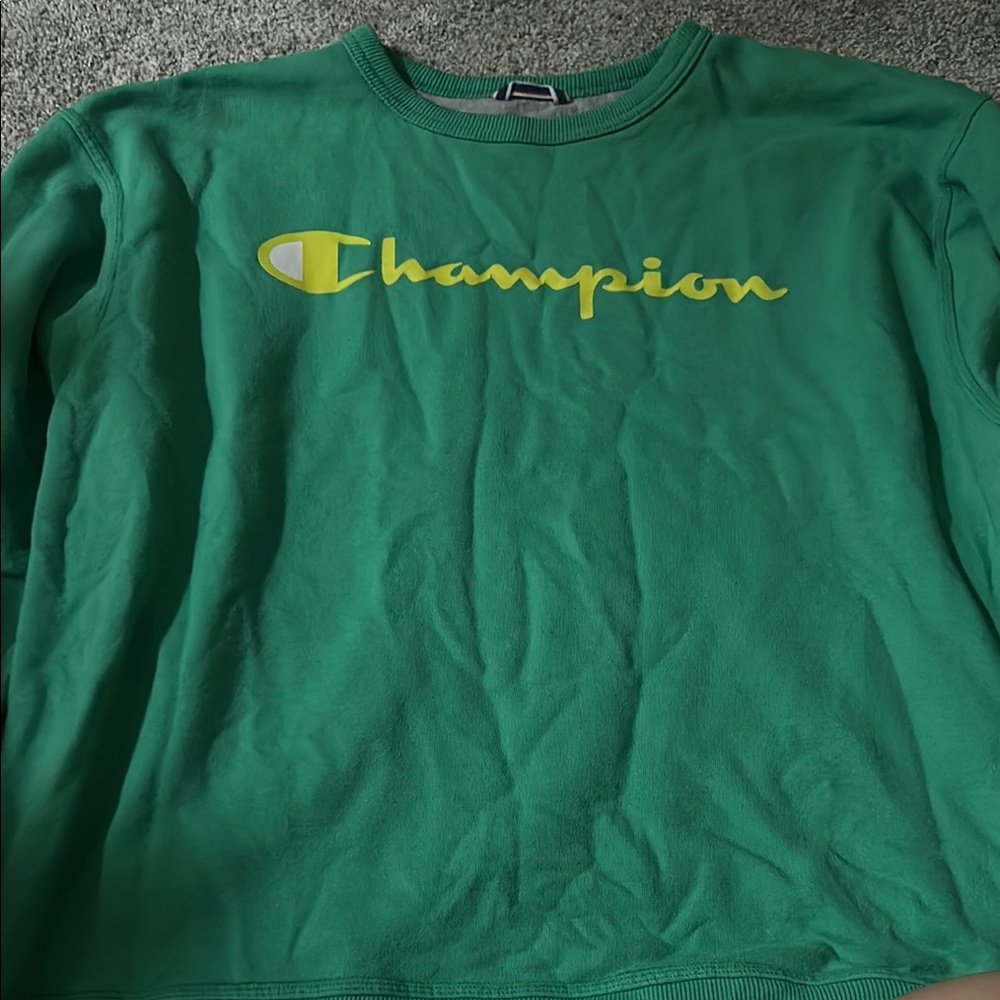 Champion Vibrant Green Crewneck